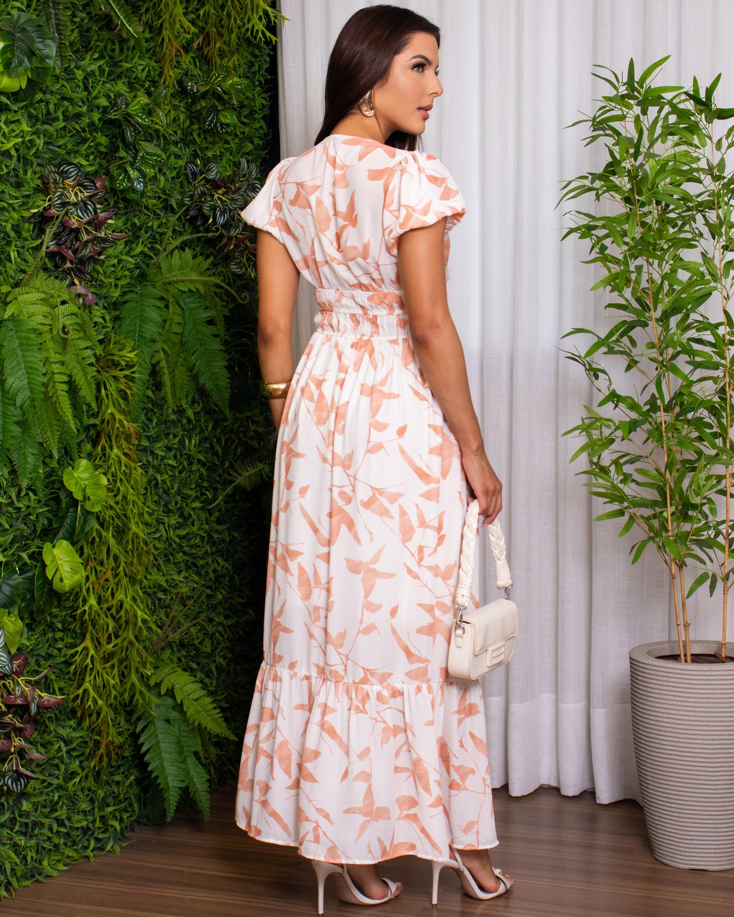 Vestido Longo Acinturado 90983