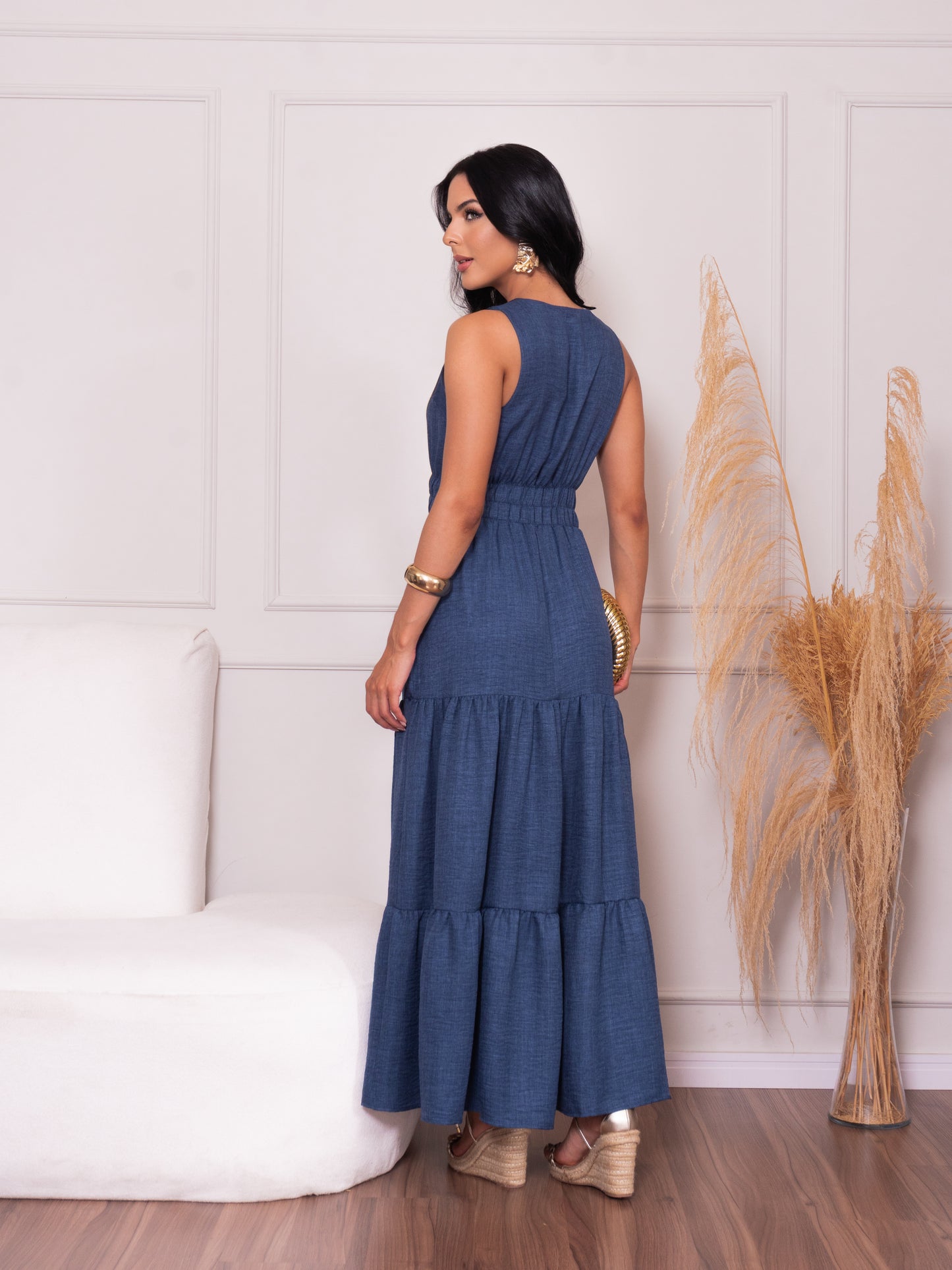 Vestido Longo Liso Três Marias 70370
