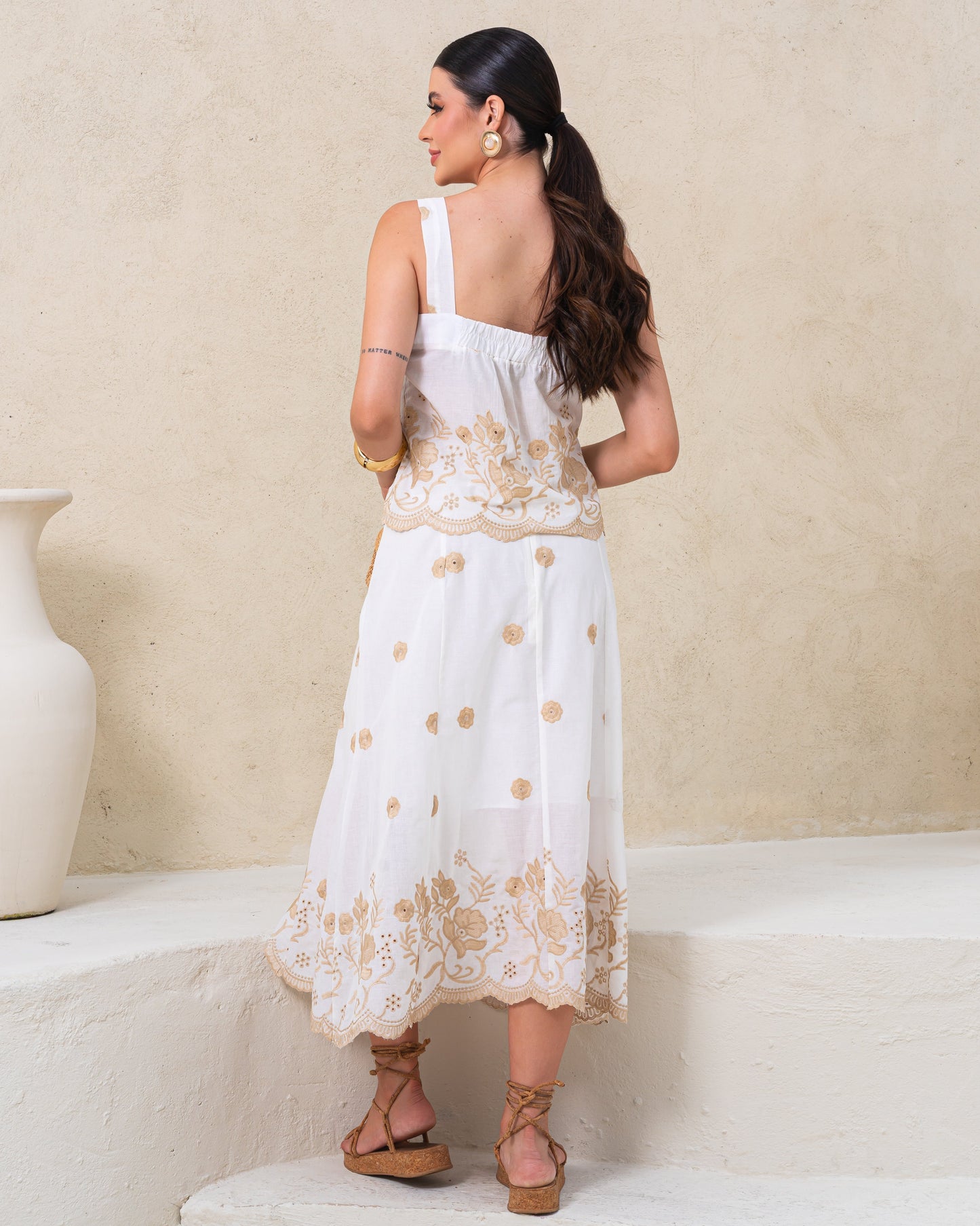 Conjunto De Lese Com Blusa e Saia 92031