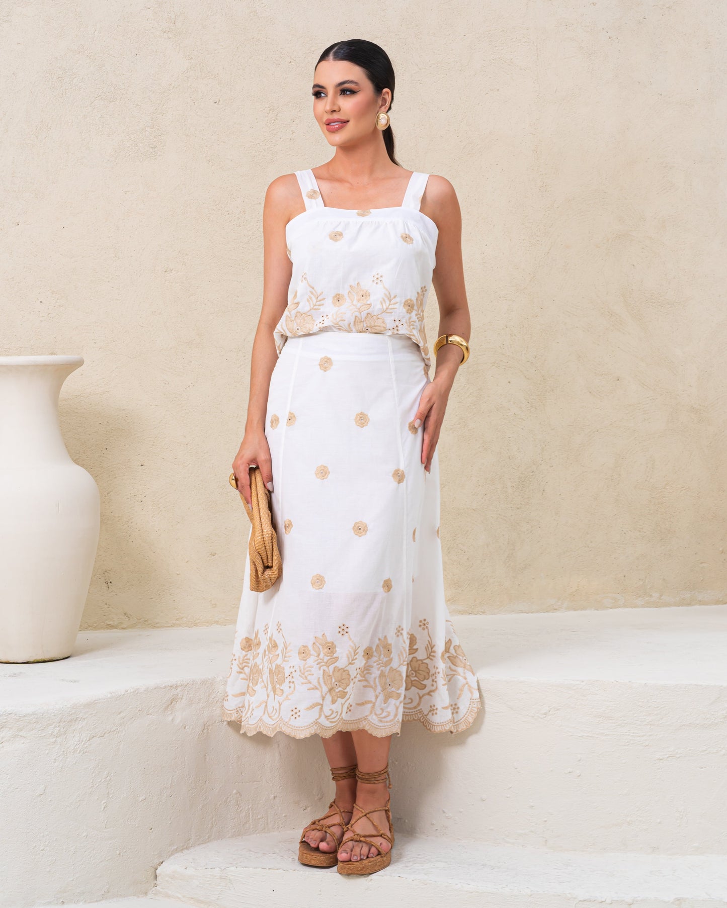 Conjunto De Lese Com Blusa e Saia 92031