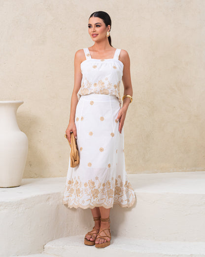 Conjunto De Lese Com Blusa e Saia 92031