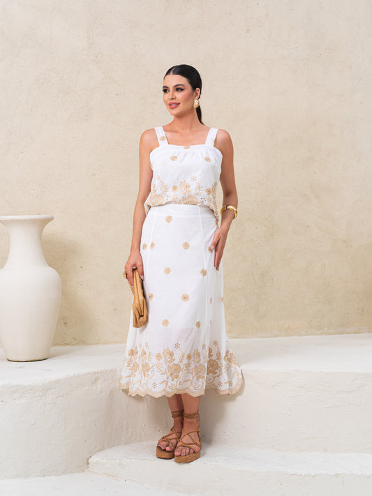 Conjunto De Lese Com Blusa e Saia 92031