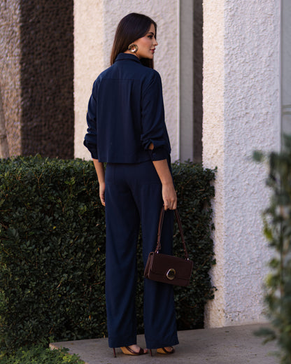 Calça Pantalona de Linho 92490