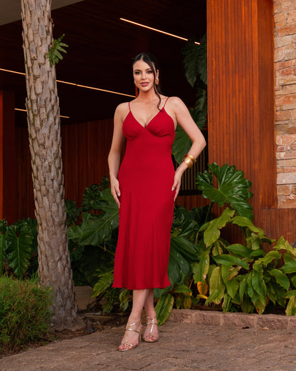 Vestido Midi Liso 60602