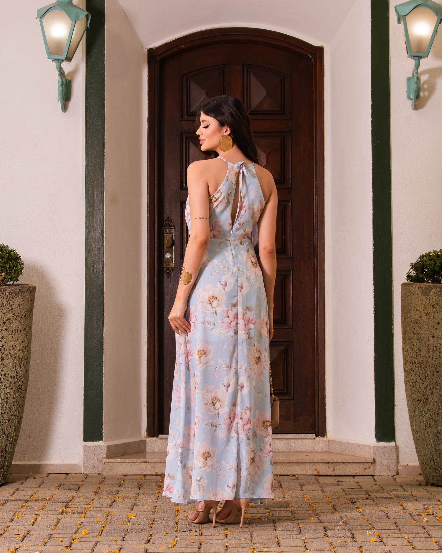 Vestido Longo Estampado 47978