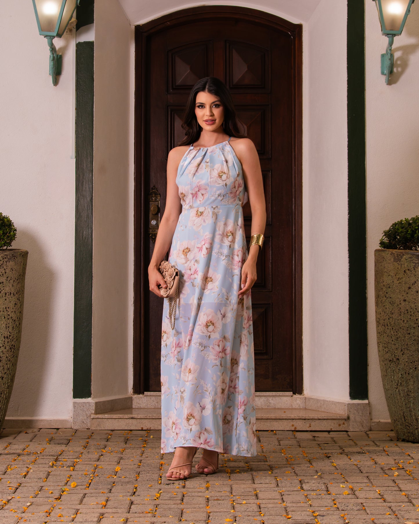 Vestido Longo Estampado 47978
