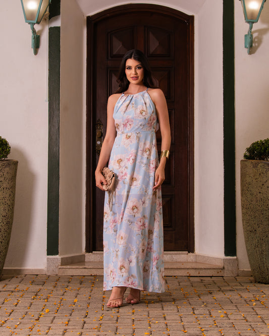Vestido Longo Estampado 47978