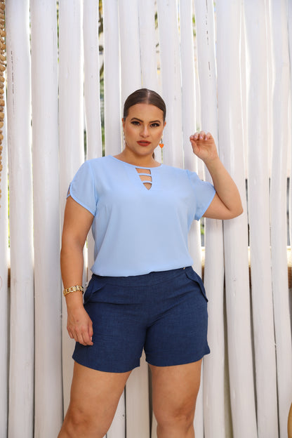 Blusa Plus Crepe 49471