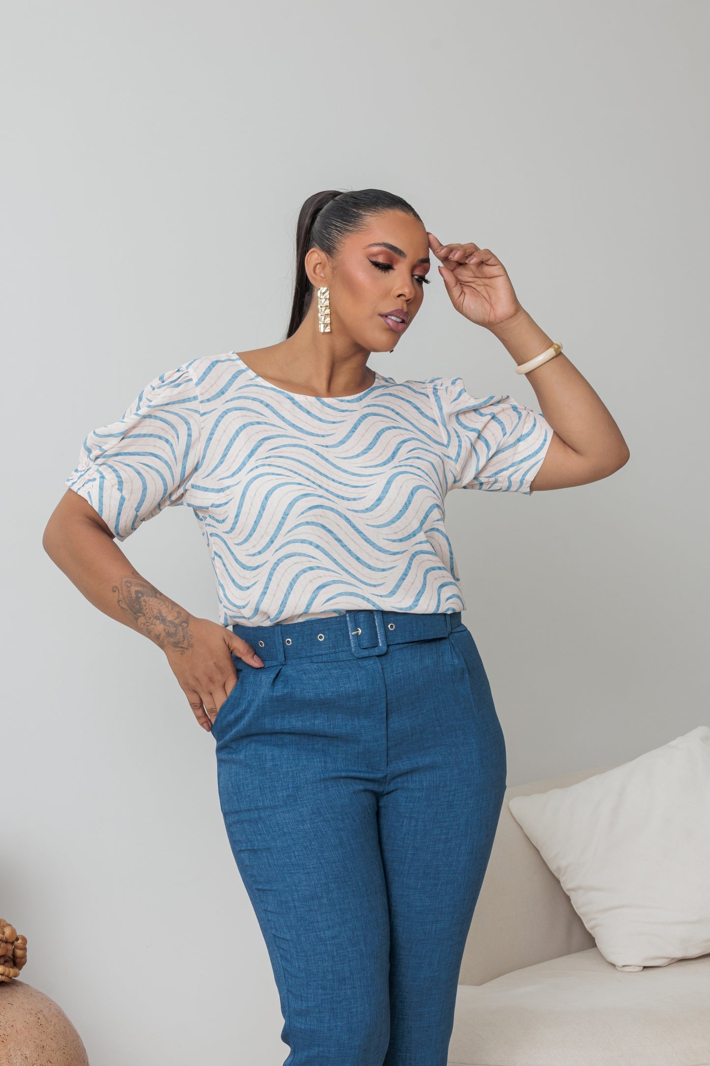 Blusa Plus Estampada 70771