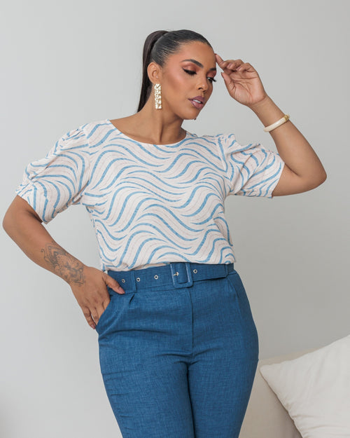 Detalhe da cor Azul Jeans