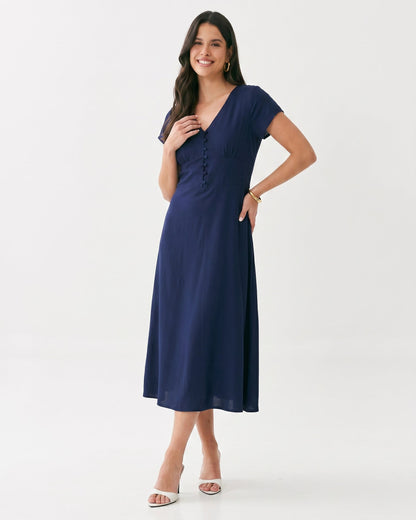 Vestido Midi Liso 91851