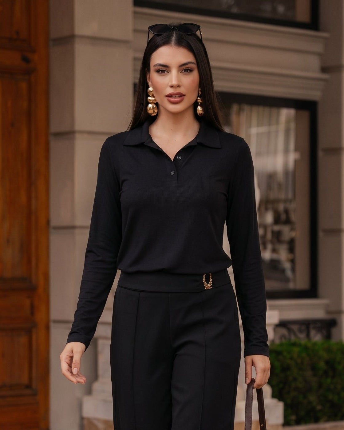 Blusa Polo Manga longa 92330