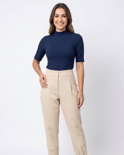 Blusa De Malha Gola Alta 92410