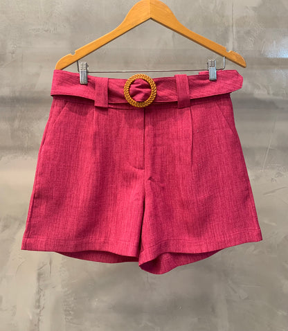 Shorts PolyLinho Cinto 02920