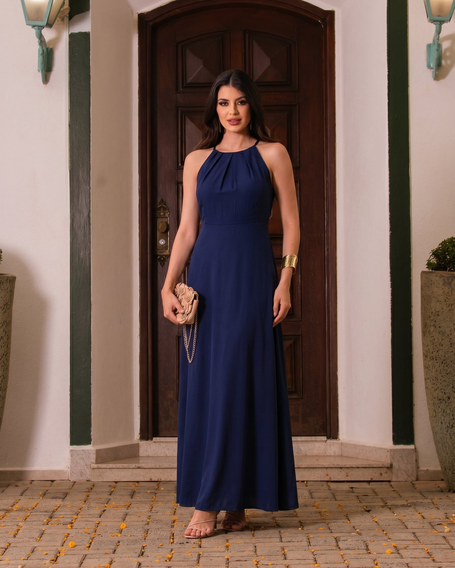 Vestido Longo Crepe 47975