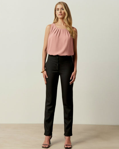 Regata Alça Larga Crepe Liso 60680