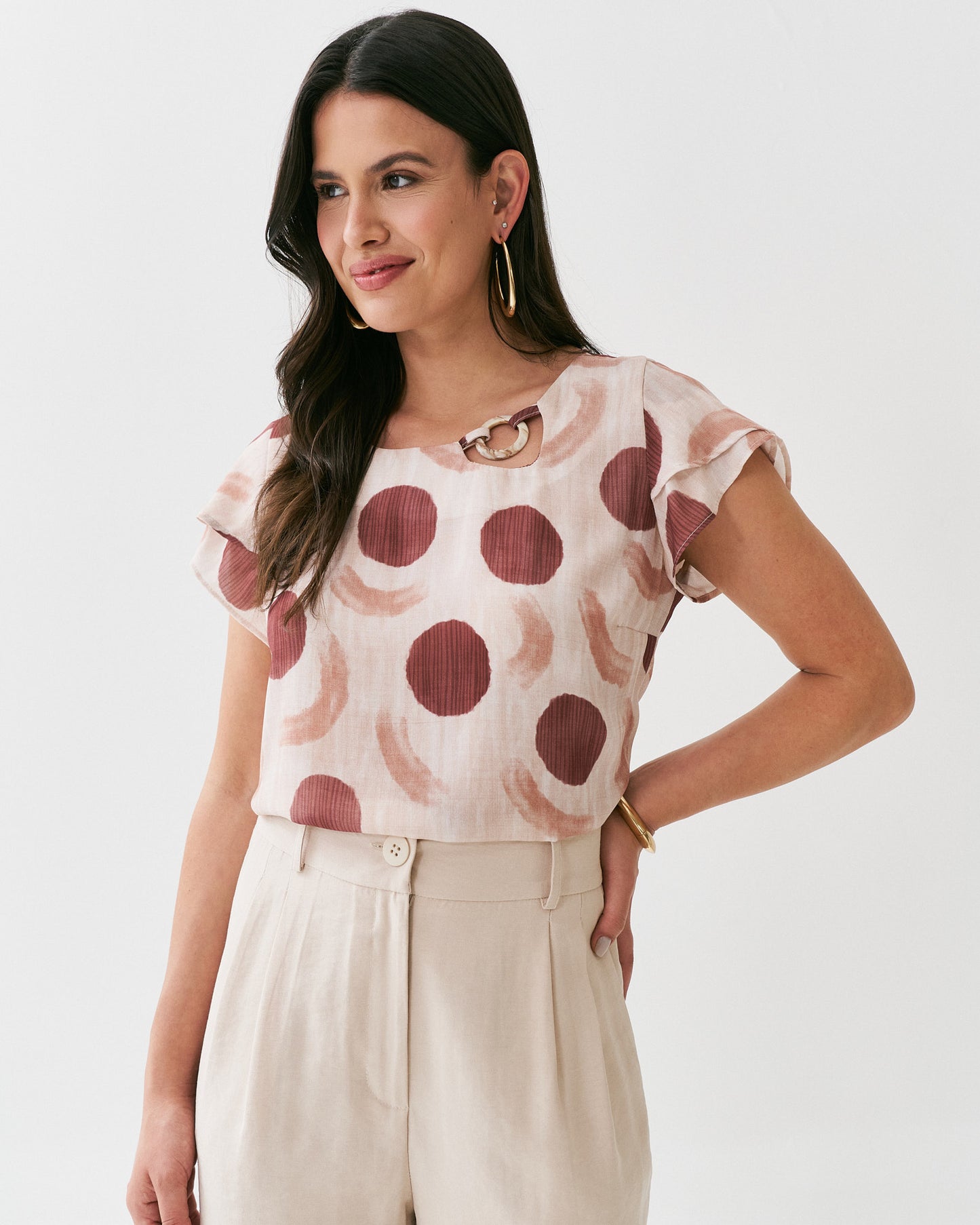 Blusa Com Detalhe de Argola 50861