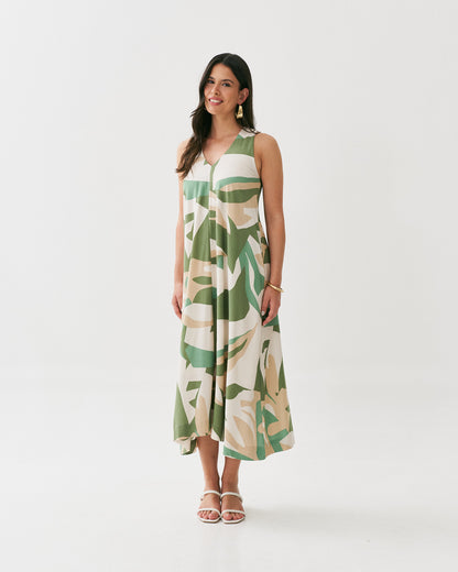 Vestido Midi Estampado 91780