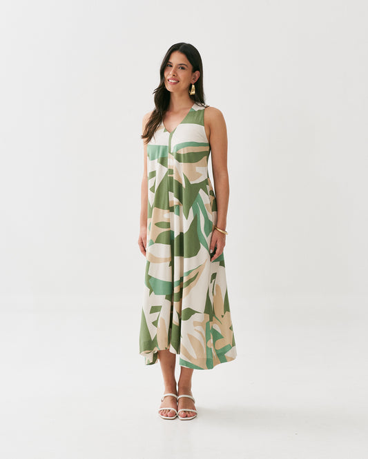 Vestido Midi Estampado 91780