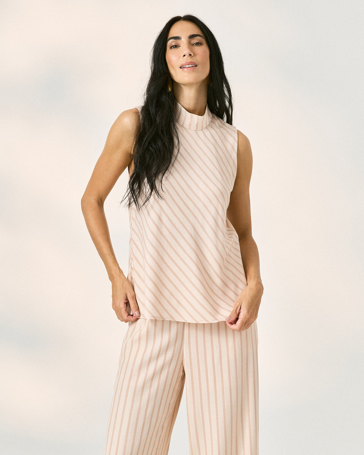 Regata Listrada De Viscose Gola Alta 92628