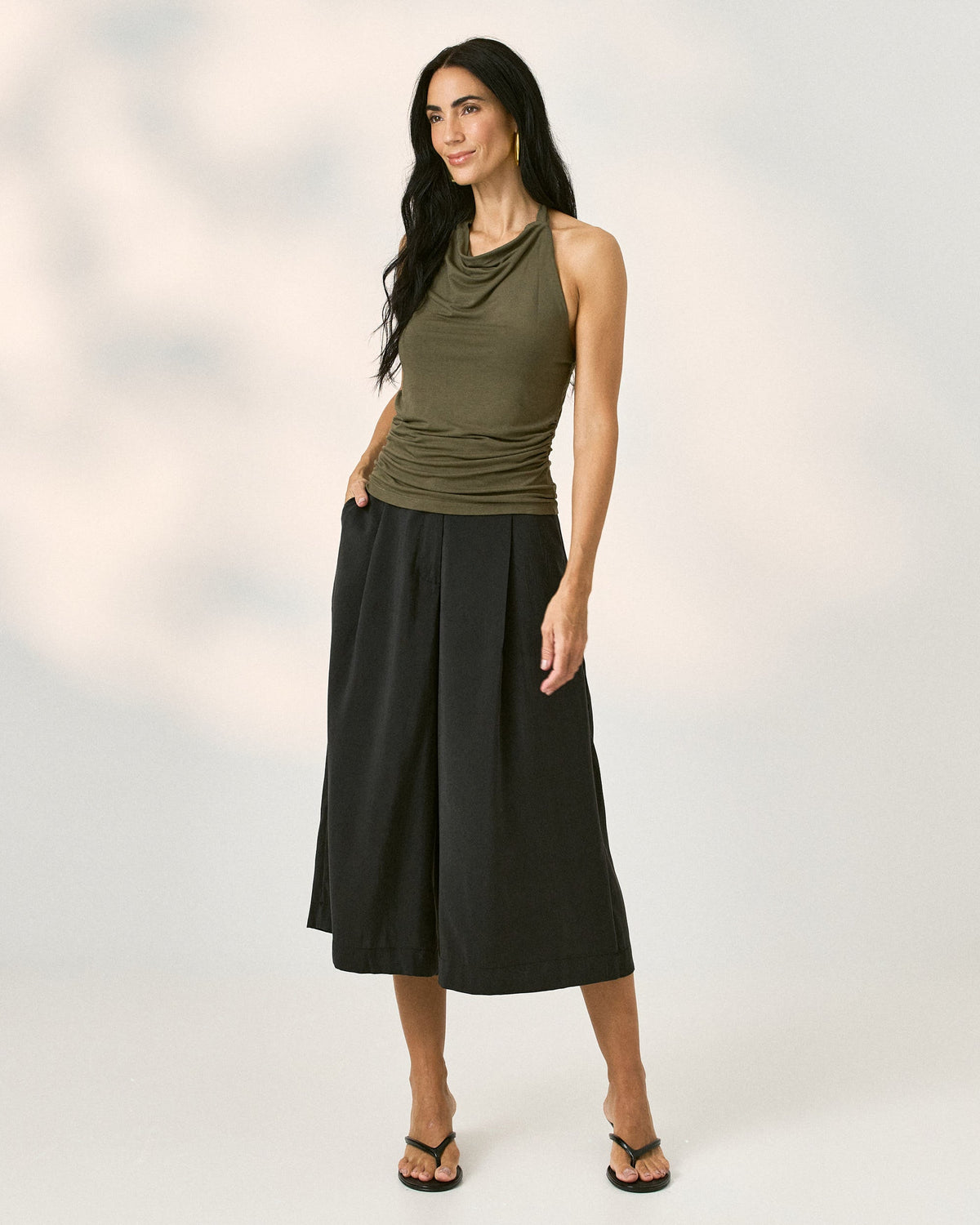 Pantacourt Com Detalhe No Cos 30070