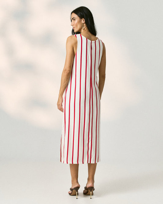 Vestido Midi De Linho 91453