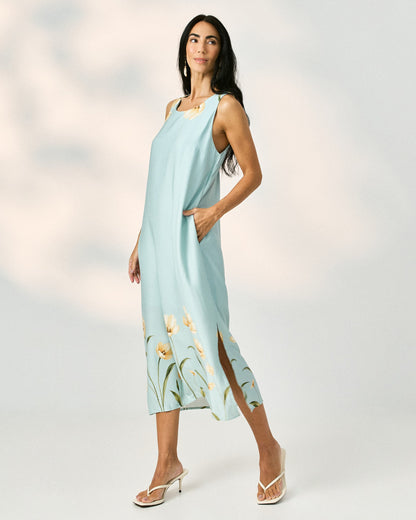 Vestido Midi Regatão Estampado 90508