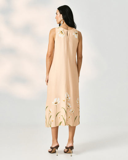 Vestido Midi Regatão Estampado 90508