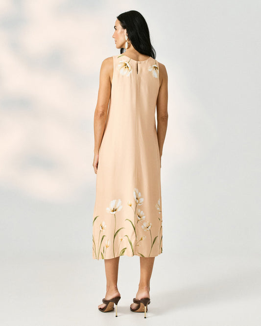 Vestido Midi Regatão Estampado 90508