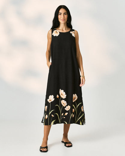 Vestido Midi Regatão Estampado 90508