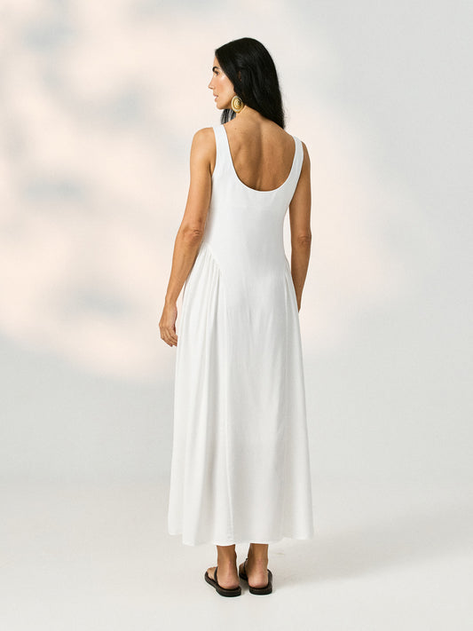 Vestido Decote U Alça Larga 92730