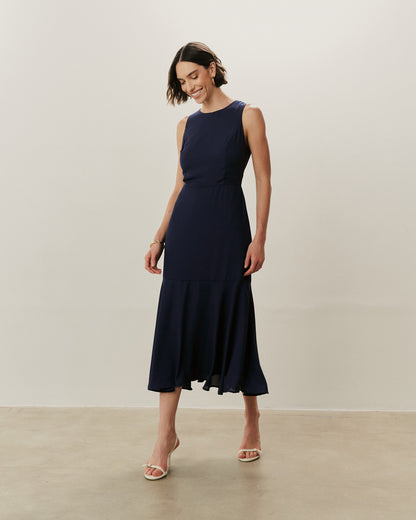 Vestido Midi Acinturado 09021