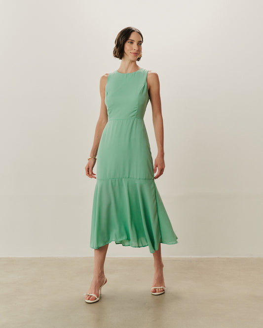 Vestido Midi Acinturado 09021