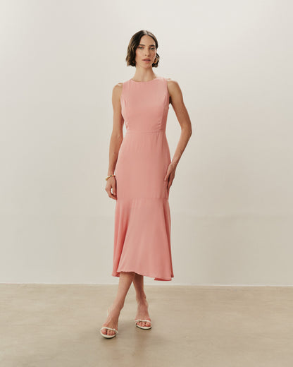 Vestido Midi Acinturado 09021