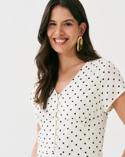 Vestido Midi de Poá 91850